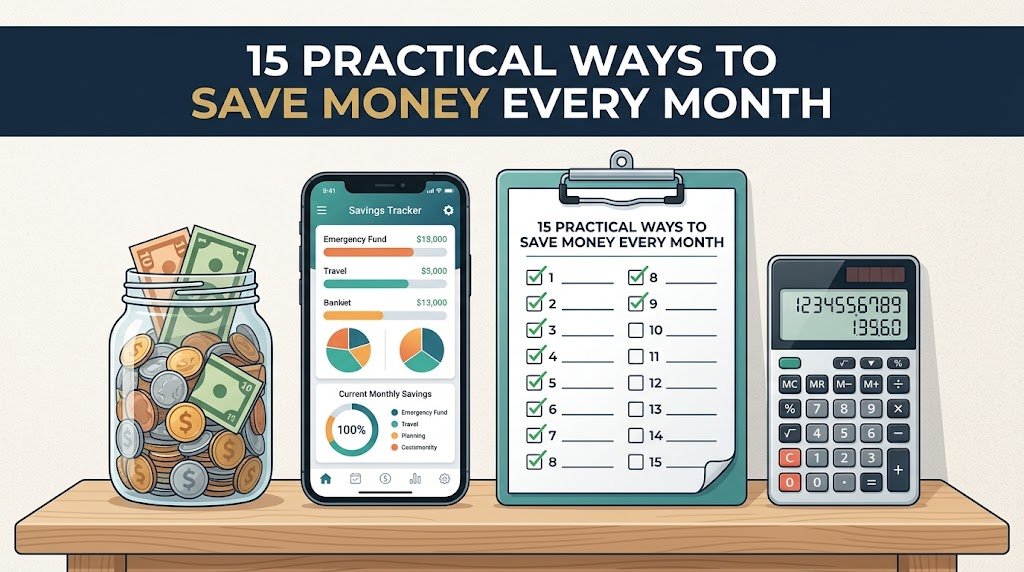 15 Practical Ways to Save Money Every Month